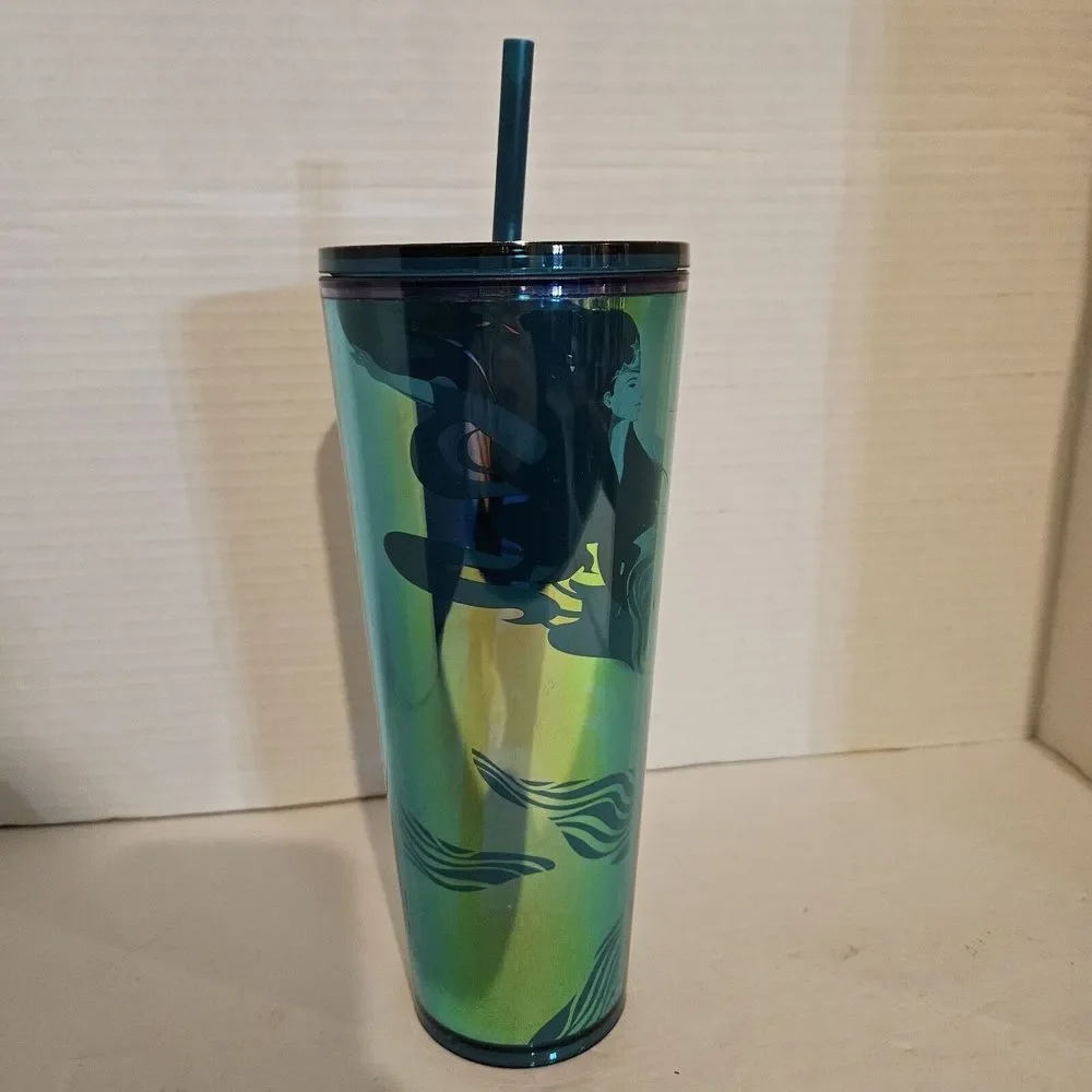 2023 Starbucks Holo Teal Glacier 24 oz Siren Mermaid Straw Tumbler, New with Tag